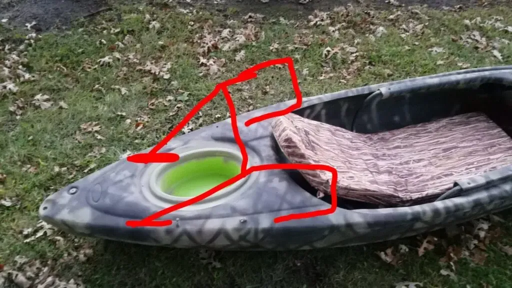 Kayak duck blind with flip open rear cover