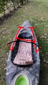 Hunting Kayak with flip down doors